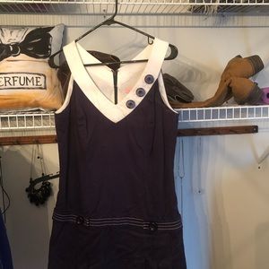 Lilly Pulitzer Sz 8 navy and white dress